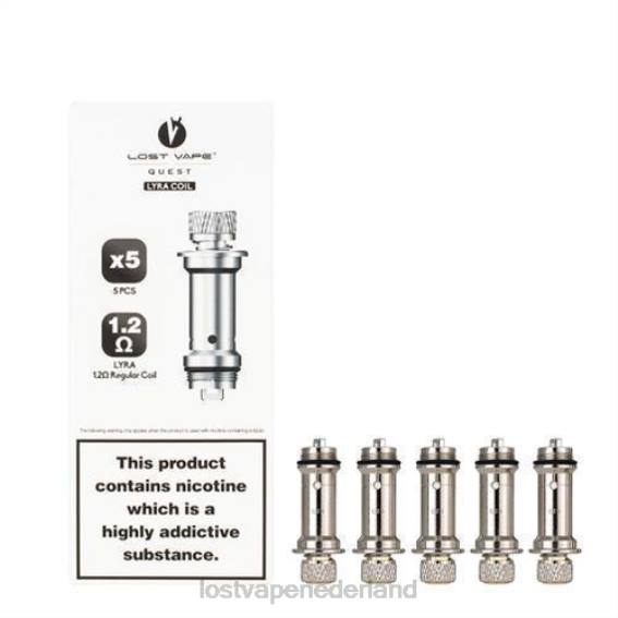 Lost Vape Lyra vervangingsspoelen (5-pack) gewone spoel 1,2 ohm - Lost Vape Nederland TYU4R432