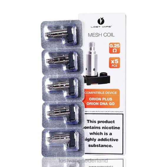 Lost Vape Orion plus DNA-vervangingsspiralen (5-pack) 0,25 ohm - Lost Vape disposable TYU4R36