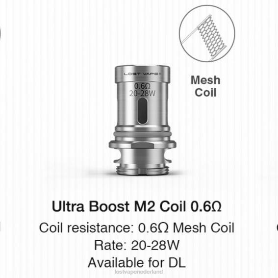 Lost Vape Ultra boostspoelen (5-pack) m2 v2 0,6ohm - Lost Vape kopen Nederland TYU4R347