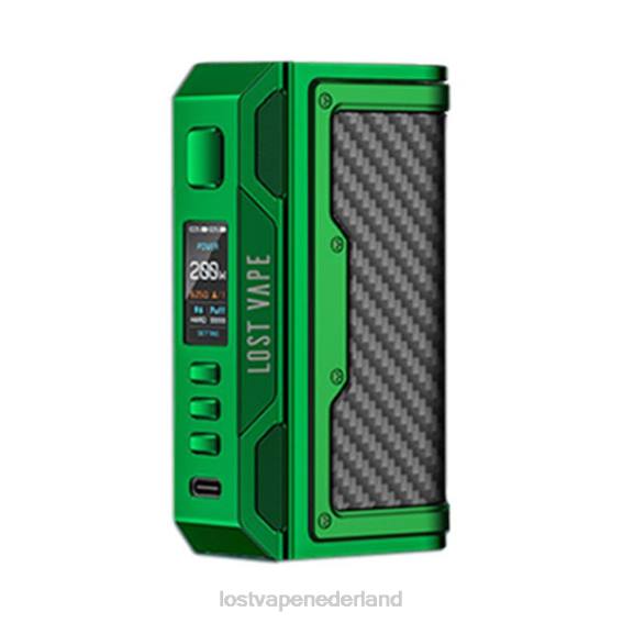 Lost Vape Thelema zoektocht 200w mod groen/koolstofvezel - Lost Vape wholesale TYU4R184