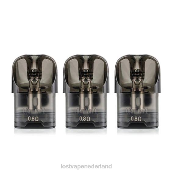 Lost Vape URSA vervangende peulen | 2,5 ml (3-pack) groen 0,8ohm - Lost Vape prijs Nederland TYU4R125