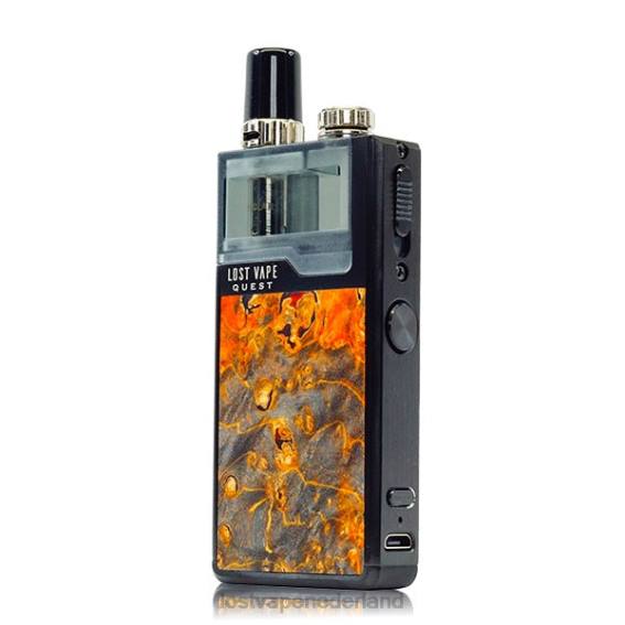 Lost Vape Quest Orion Q Pod-apparaat volledige set zwart/oker steekhout - Lost Vape prijs Nederland TYU4R475