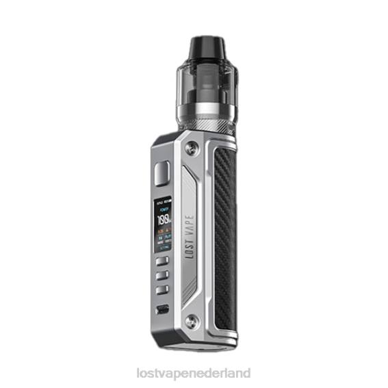 Lost Vape Thelema solo 100w-kit RVS/koolstofvezel - Lost Vape pods near me TYU4R169