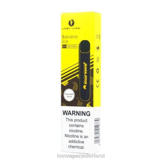Lost Vape Mana stok wegwerp | 300 trekjes | 1,2 ml bananenijs 5% - Lost Vape wholesale TYU4R404