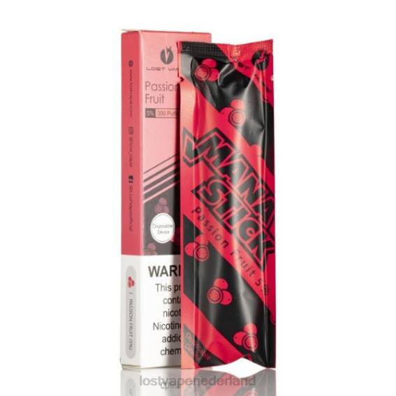 Lost Vape Mana stok wegwerp | 300 trekjes | 1,2 ml passievrucht 5% - Lost Vape wholesale TYU4R524