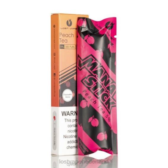 Lost Vape Mana stok wegwerp | 300 trekjes | 1,2 ml perzikthee 5% - Lost Vape prijs Nederland TYU4R525