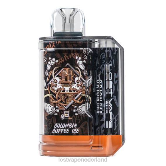 Lost Vape Orion reep wegwerp | 7500 trekje | 18ml | 50mg Columbia koffie-ijs - Lost Vape kopen Nederland TYU4R87