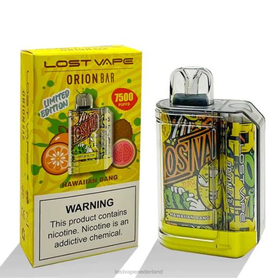 Lost Vape Orion reep wegwerp | 7500 trekje | 18ml | 50mg Hawaiiaanse knal - Lost Vape kopen Nederland TYU4R97
