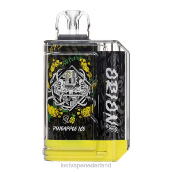 Lost Vape Orion reep wegwerp | 7500 trekje | 18ml | 50mg ananas ijs - Lost Vape Nederland TYU4R62