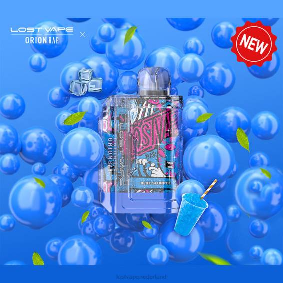 Lost Vape Orion reep wegwerp | 7500 trekje | 18ml | 50mg blauwe slurp - Lost Vape near me Nederland TYU4R88