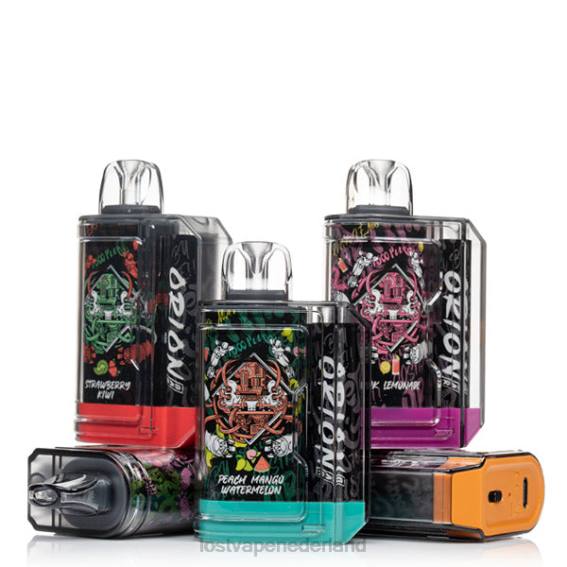 Lost Vape Orion reep wegwerp | 7500 trekje | 18ml | 50mg bosbessen roos munt - Lost Vape prijs Nederland TYU4R75