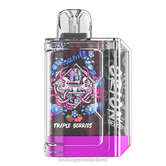 Lost Vape Orion reep wegwerp | 7500 trekje | 18ml | 50mg drievoudige bessen - Lost Vape prijs Nederland TYU4R65