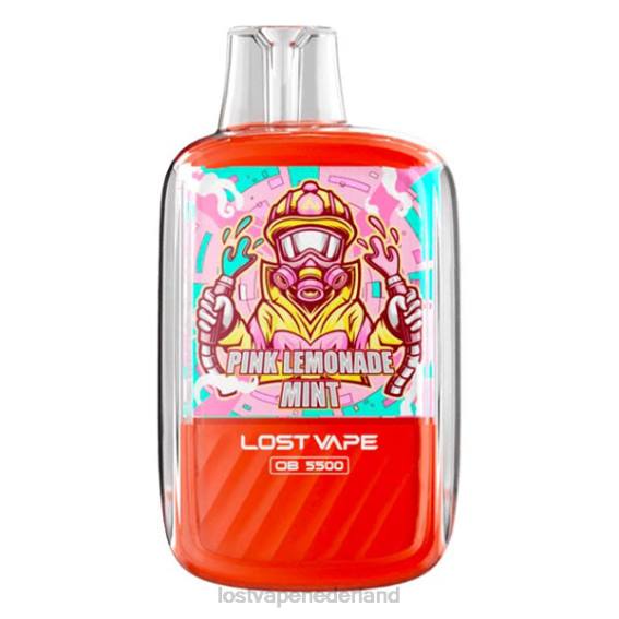 Lost Vape Orion ob5500 5500 pufjes 14 ml 50 mg wegwerpbaar roze limonade munt - Lost Vape prijs Nederland TYU4R105